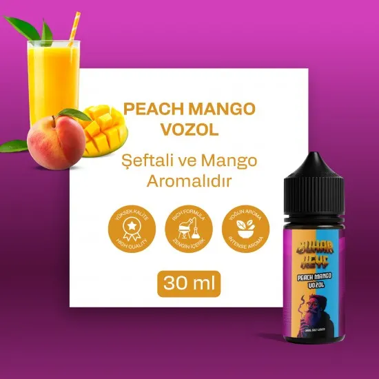 PRİVACY PLUS VOZOL - Peach Mango - 30ML Salt Likit PRİVACY PLUS VOZOL - Peach Mango - 30ML Salt Likit
