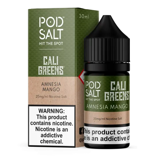 Pod Salt - Cali Greens - Amnesia Mango - 30ML Pod Salt - Cali Greens - Amnesia Mango - 30ML