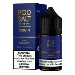 Pod Salt - ORIGIN - TRUE TOBACCO Salt Likit 30ML