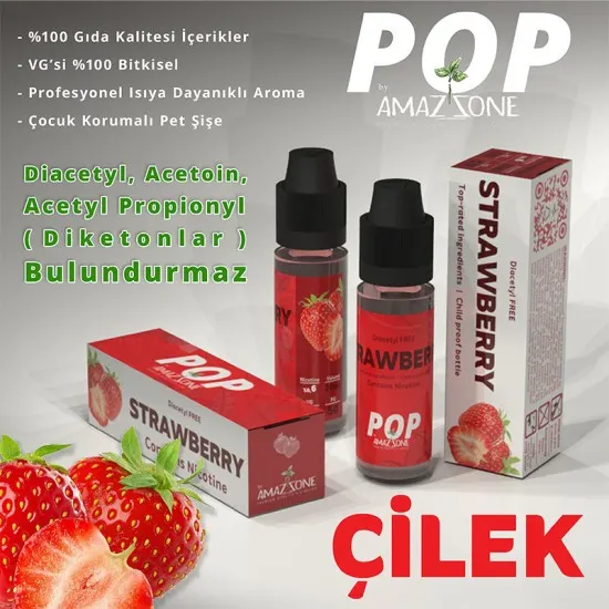 Amazzone - Strawberry - Çilek Aroması 20ML Amazzone - Strawberry - Çilek Aroması 20ML
