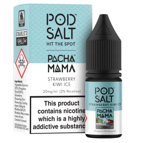 Pod Salt - Charlies Chalk Dust Pacha Mama Strawberry Kiwi Ice 30ML Pod Salt - Charlies Chalk Dust Pacha Mama Strawberry Kiwi Ice 30ML