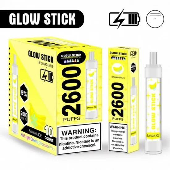 Glow Stick 2600 Çekim Puff Glow Stick 2600 Çekim Puff