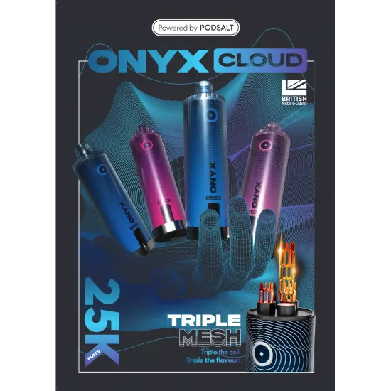 Pod Salt - Onyx Cloud 25000 Puff Pod Salt - Onyx Cloud 25000 Puff