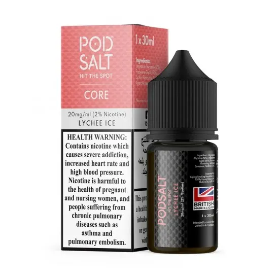 Pod Salt - CORE - LYCHEE ICE Salt Likit 30ML Pod Salt - CORE - LYCHEE ICE Salt Likit 30ML