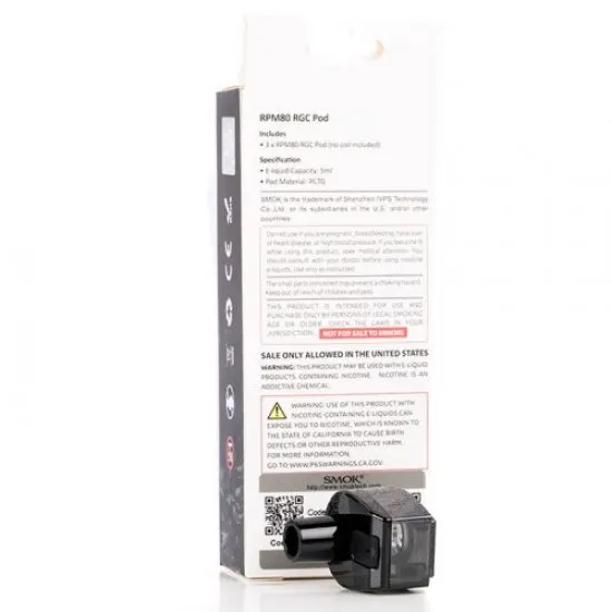 Smok RPM80 RGC Yedek BOŞ Kartuş Smok RPM80 RGC Yedek BOŞ Kartuş