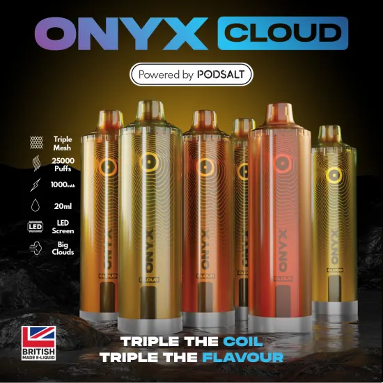 Pod Salt - Onyx Cloud 25000 Puff Pod Salt - Onyx Cloud 25000 Puff
