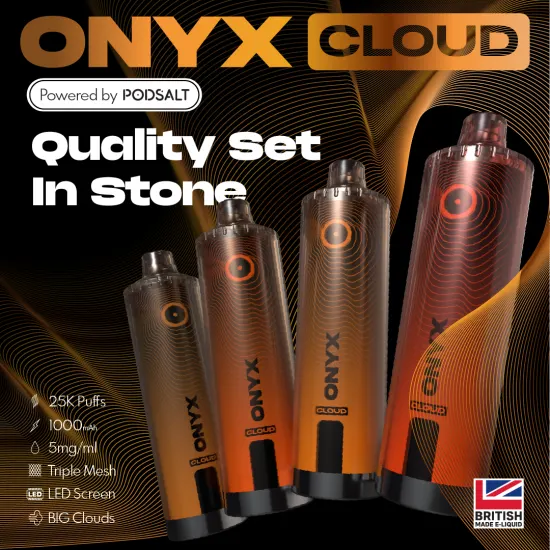Pod Salt - Onyx Cloud 25000 Puff Pod Salt - Onyx Cloud 25000 Puff