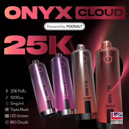 Pod Salt - Onyx Cloud 25000 Puff Pod Salt - Onyx Cloud 25000 Puff