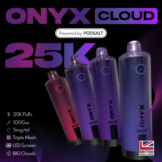 Pod Salt - Onyx Cloud 25000 Puff Pod Salt - Onyx Cloud 25000 Puff