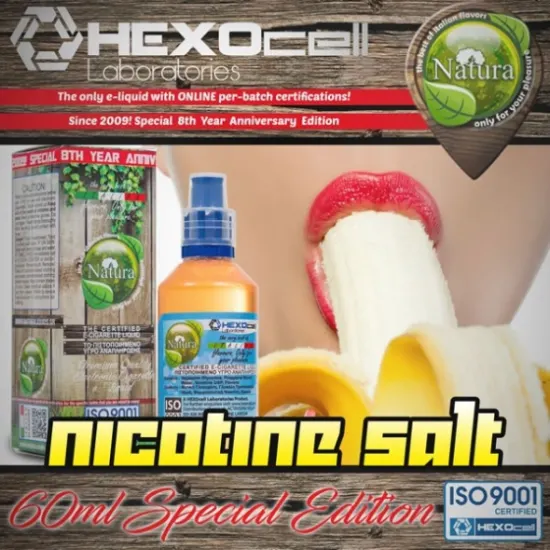 Natura Banana Salt Likit 60ML Natura Banana Salt Likit