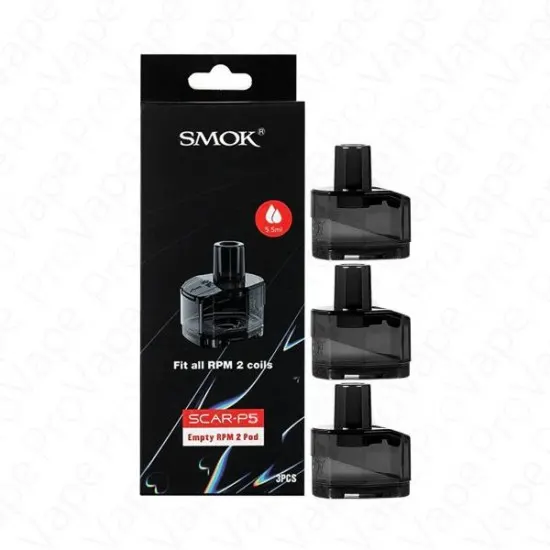 Smok Scar P5 Boş Yedek Kartuş (Coilsiz) 3 ADET Smok Scar P5 Boş Yedek Kartuş (Coilsiz) 3 ADET