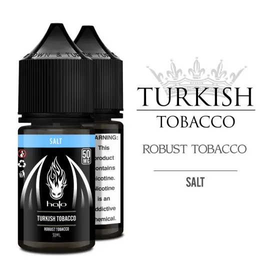 Halo Turkish Tobacco 30ML Salt Likit Halo Turkish Tobacco 30ML